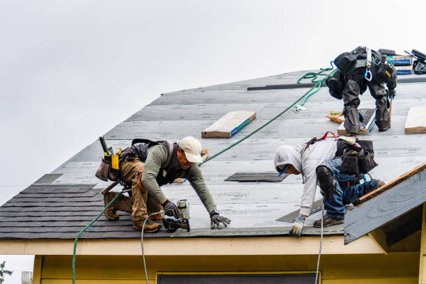 Professional Roofing technician working in Ellsworth, ME